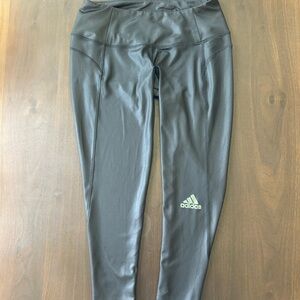 Women’s Adidas Zoe Saldana AEROREADY Black Performance Leggings with Logo